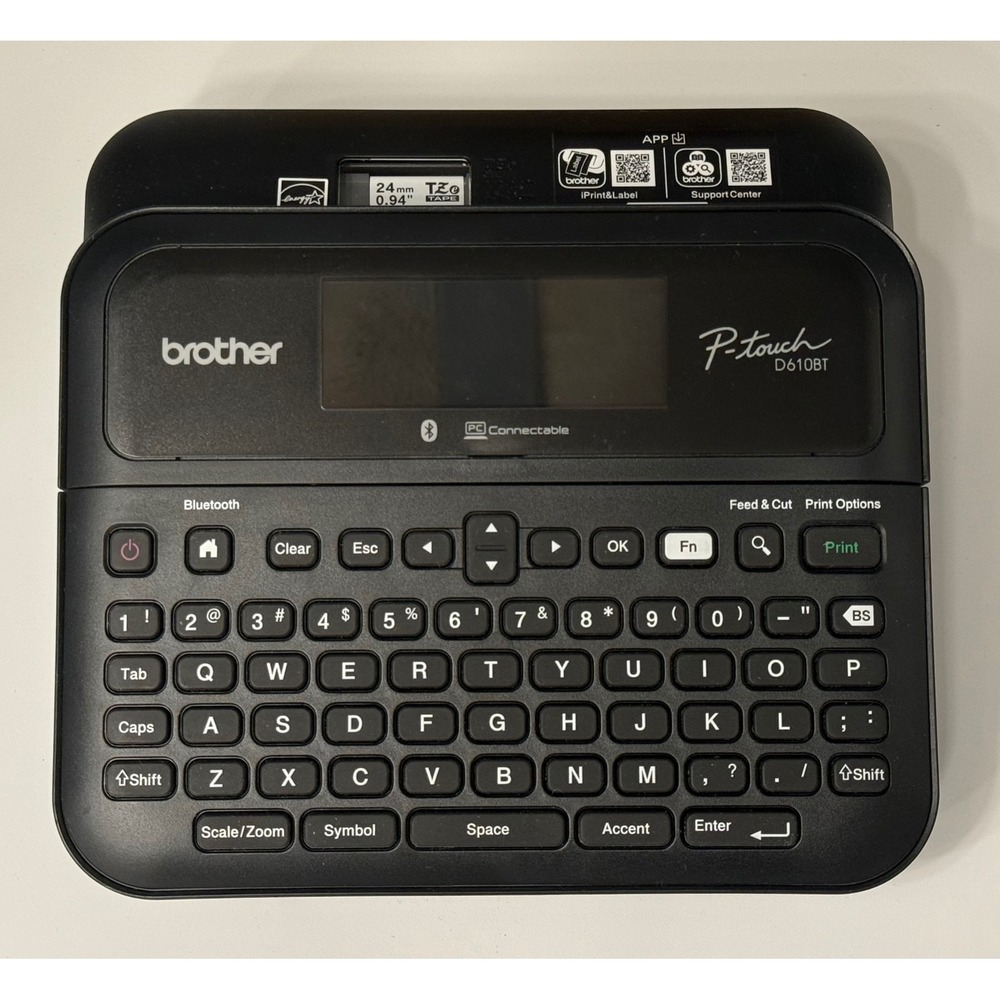 Brother P-Touch D610BT Professional Connected Label Maker Bluetooth USB Black - Picture 2 of 11